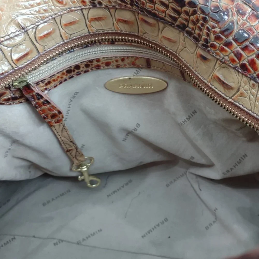 Brahmin 🌲Dagny Satchel Toasted Almond - Picture 6 of 11